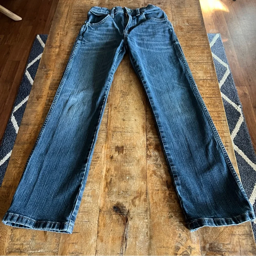 Wrangler Retro Slim Straight Blue Denim Jeans Size 11 Slim